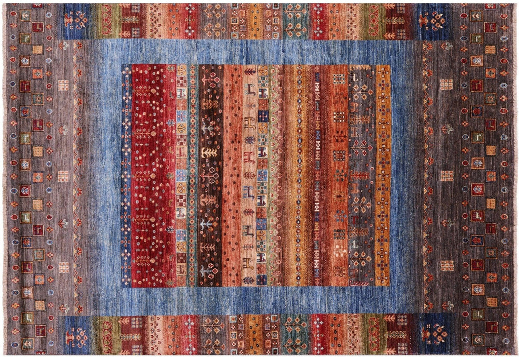 Hand-Knotted Tribal Persian Gabbeh Rug - Manhattan Rugs