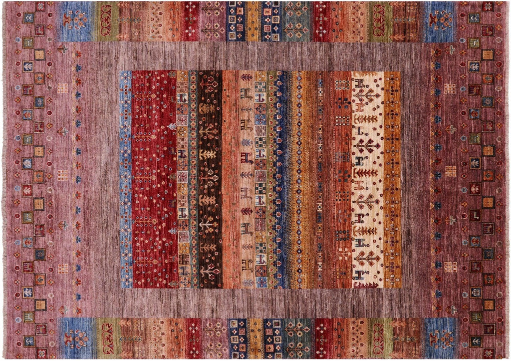 Tribal Persian Gabbeh Handmade Wool Rug - Manhattan Rugs