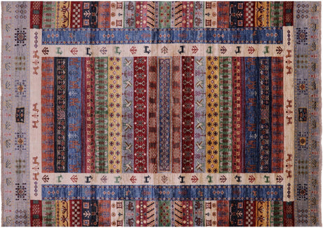 Persian Gabbeh Tribal Hand-Knotted Wool Rug - Manhattan Rugs