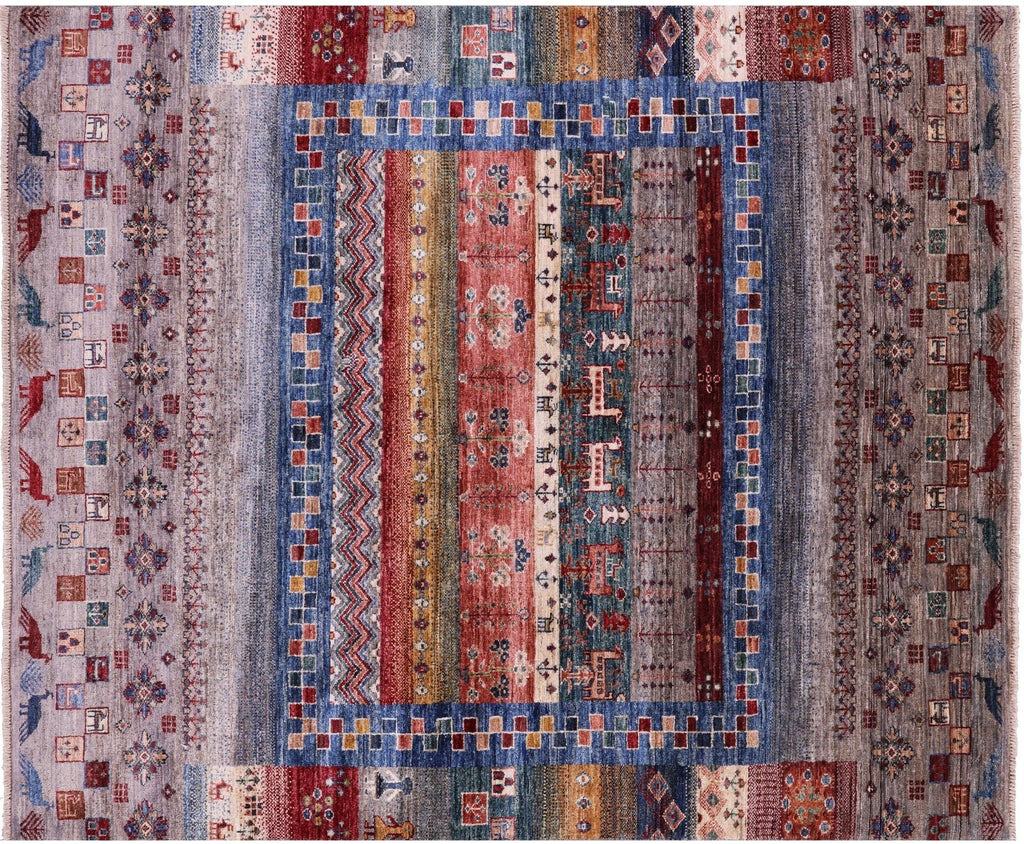 Tribal Persian Gabbeh Handmade Wool Rug - Manhattan Rugs