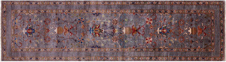 Runner Persian Tabriz Hand Knotted Wool Rug - Manhattan Rugs