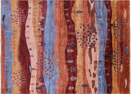 Persian Gabbeh Tribal Handmade Wool Rug - Manhattan Rugs