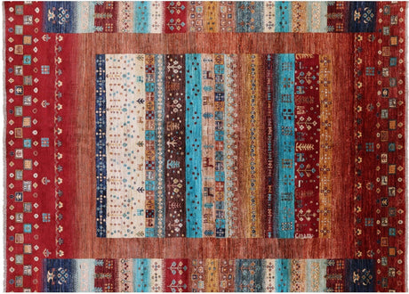Hand Knotted Tribal Persian Gabbeh Wool Rug - Manhattan Rugs