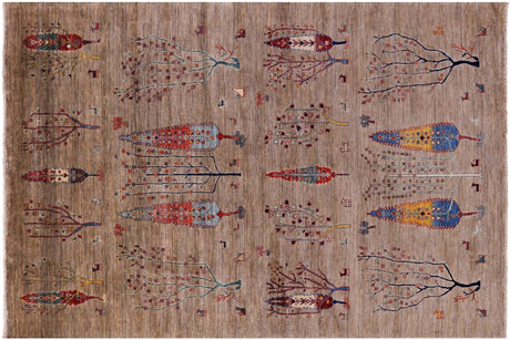 Tribal Persian Gabbeh Hand-Knotted Wool Rug - Manhattan Rugs