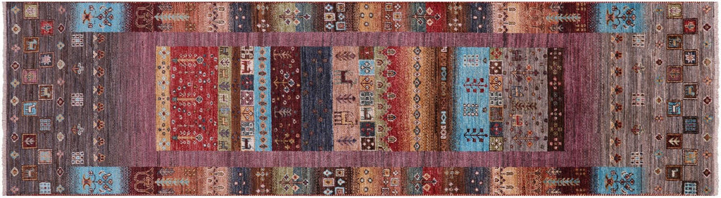 Runner Tribal Persian Gabbeh Handmade Wool Rug - Manhattan Rugs