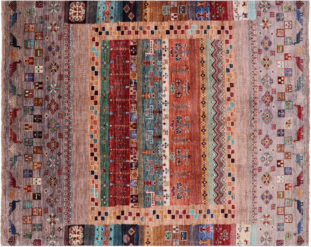 Tribal Persian Gabbeh Hand Knotted Wool Rug - Manhattan Rugs