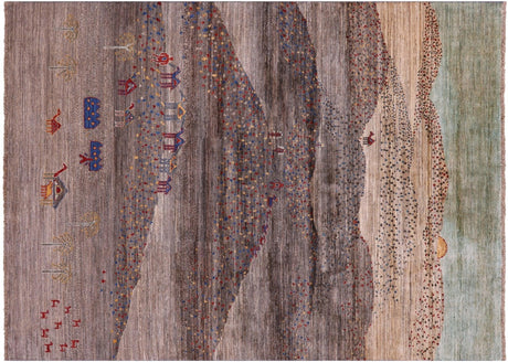 Tribal Persian Gabbeh Handmade Wool Rug - Manhattan Rugs