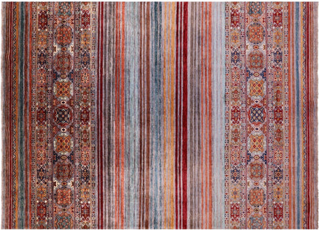 Hand Knotted Khorjin Super Kazak Wool Rug - Manhattan Rugs