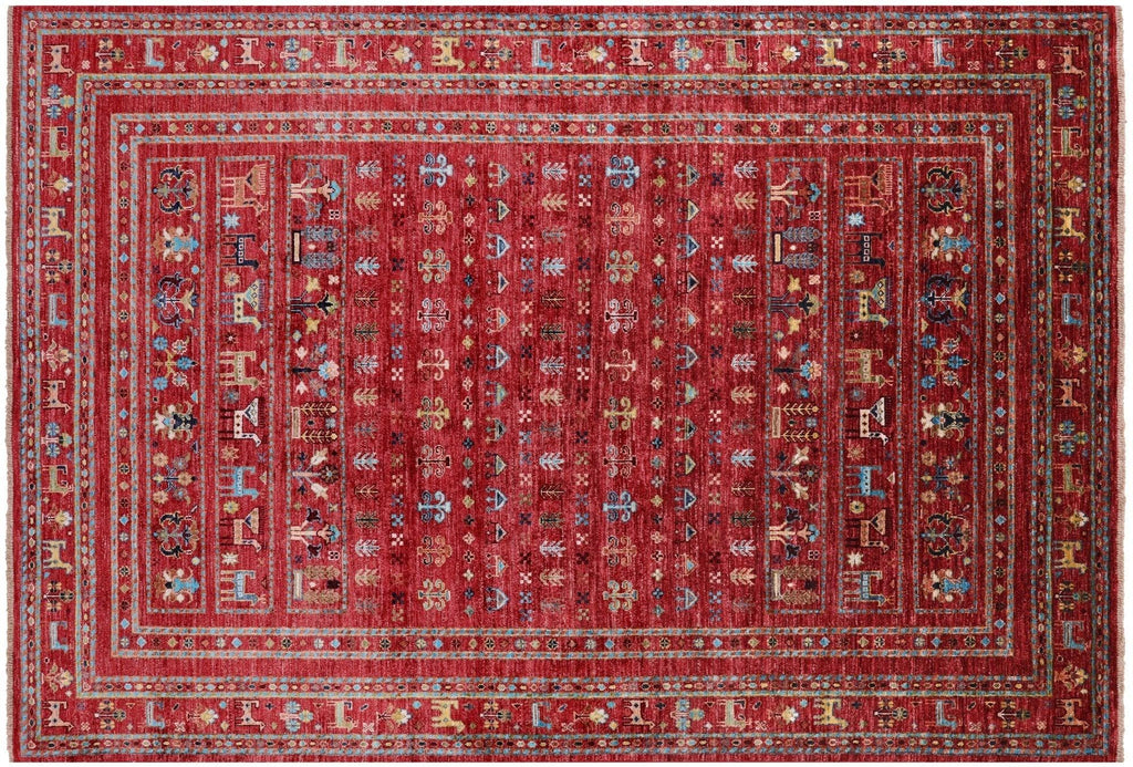 Tribal Persian Gabbeh Hand Knotted Wool Rug - Manhattan Rugs