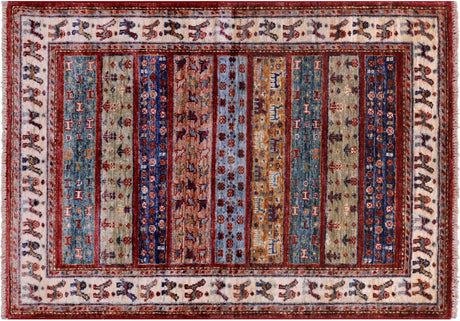 Tribal Persian Gabbeh Hand Knotted Wool Rug - Manhattan Rugs
