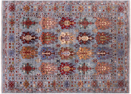 Hand-Knotted Fine Turkmen Ersari Wool Rug - Manhattan Rugs
