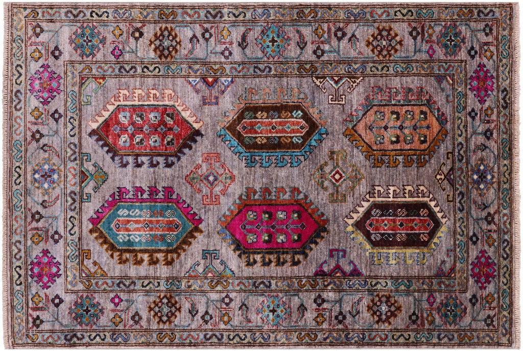 Hand Knotted Fine Turkmen Ersari Rug - Manhattan Rugs