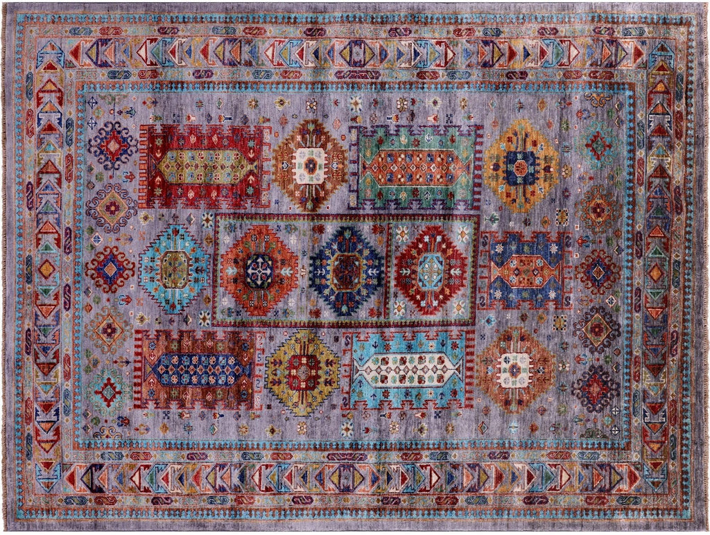 Hand-Knotted Fine Turkmen Ersari Wool Rug - Manhattan Rugs