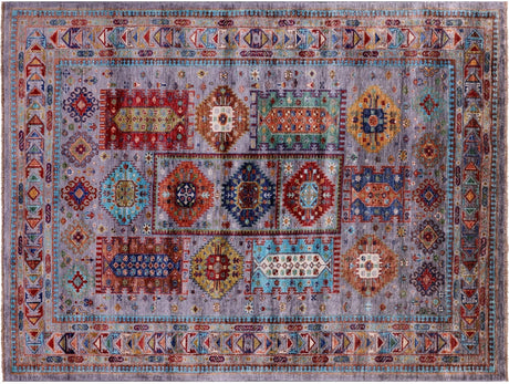 Hand-Knotted Fine Turkmen Ersari Wool Rug - Manhattan Rugs
