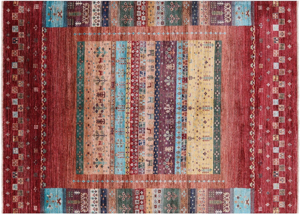 Tribal Persian Gabbeh Handmade Wool Rug - Manhattan Rugs