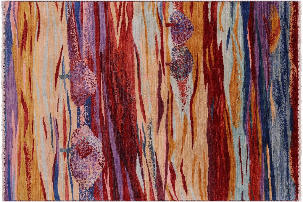 Persian Gabbeh Tribal Handmade Wool Rug - Manhattan Rugs