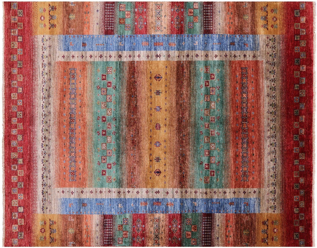 Handmade Persian Gabbeh Tribal Wool Rug - Manhattan Rugs