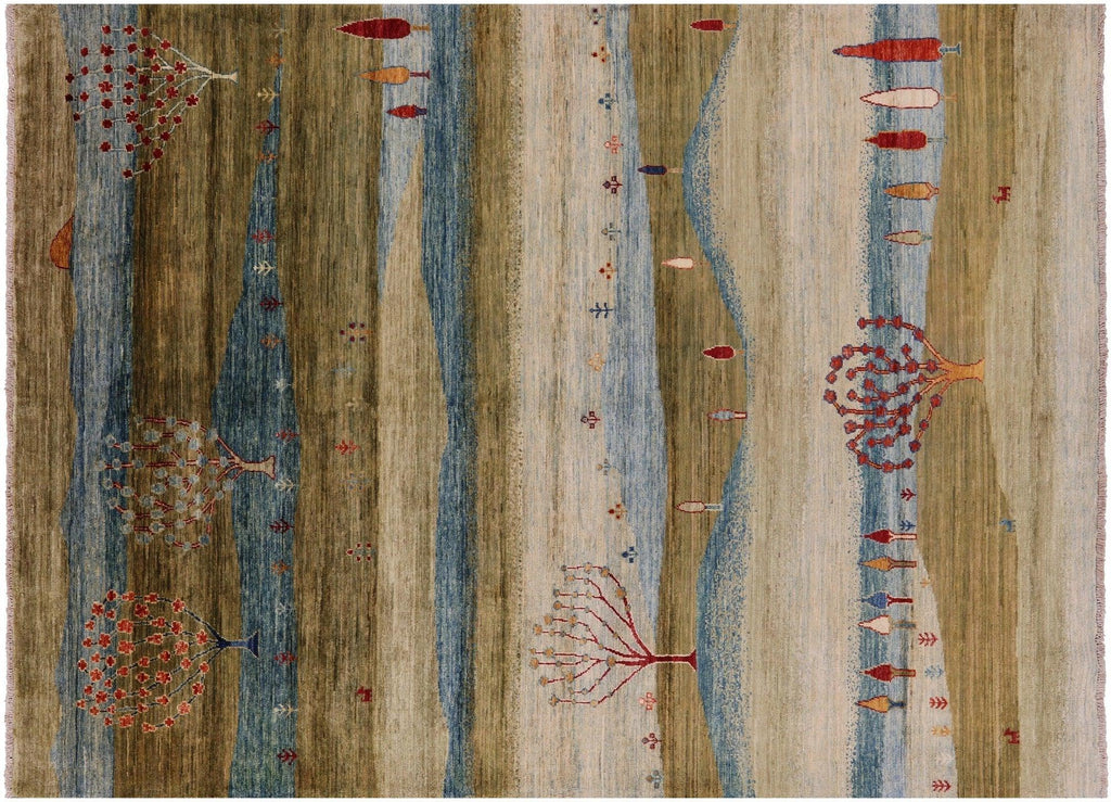 Tribal Persian Gabbeh Handmade Wool Rug - Manhattan Rugs