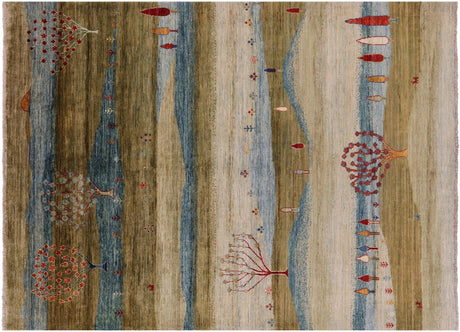 Tribal Persian Gabbeh Handmade Wool Rug - Manhattan Rugs