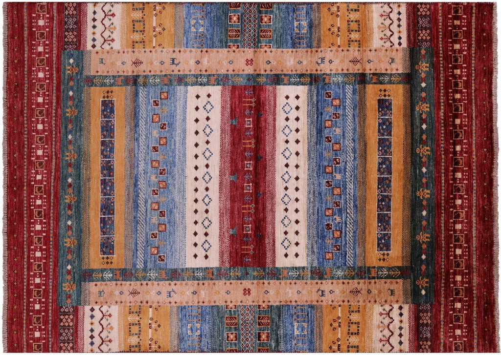 Persian Gabbeh Tribal Handmade Wool Rug - Manhattan Rugs
