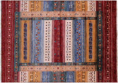Persian Gabbeh Tribal Handmade Wool Rug - Manhattan Rugs