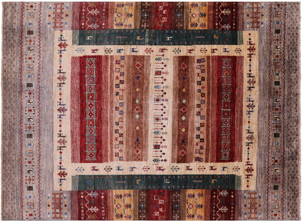 Handmade Tribal Persian Gabbeh Wool Rug - Manhattan Rugs