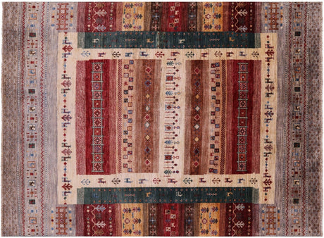 Handmade Tribal Persian Gabbeh Wool Rug - Manhattan Rugs