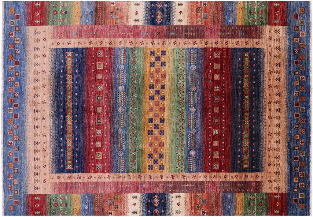 Persian Gabbeh Tribal Handmade Wool Rug - Manhattan Rugs