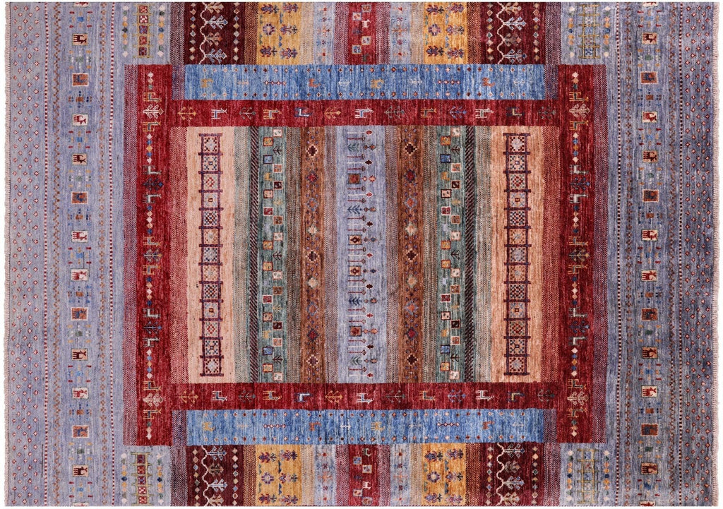 Tribal Persian Gabbeh Hand Knotted Wool Rug - Manhattan Rugs