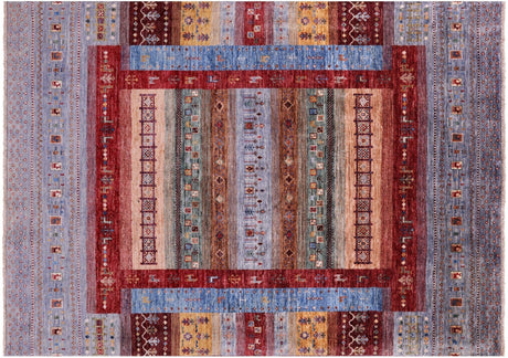 Tribal Persian Gabbeh Hand Knotted Wool Rug - Manhattan Rugs