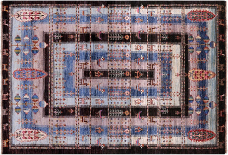 Hand Knotted Tribal Persian Gabbeh Wool Rug - Manhattan Rugs