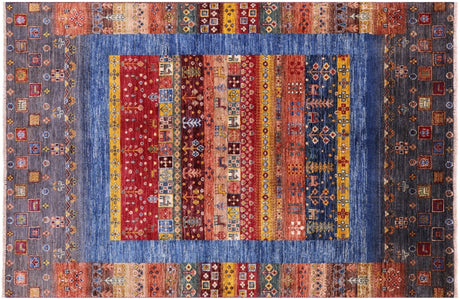 Persian Gabbeh Tribal Hand Knotted Wool Rug - Manhattan Rugs