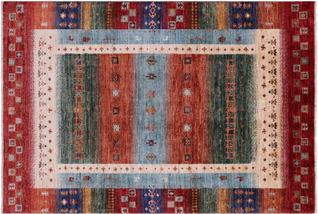 Persian Gabbeh Tribal Hand Knotted Wool Rug - Manhattan Rugs
