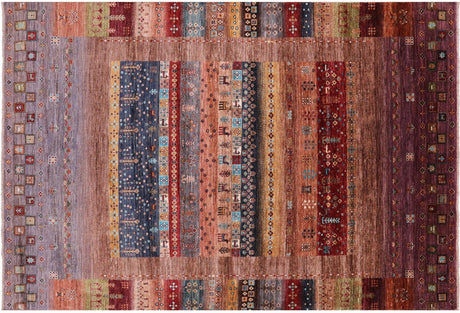 Hand Knotted Persian Gabbeh Tribal Wool Rug - Manhattan Rugs