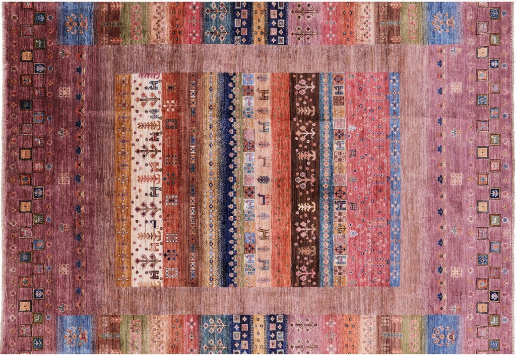 Persian Gabbeh Tribal Hand-Knotted Wool Rug - Manhattan Rugs