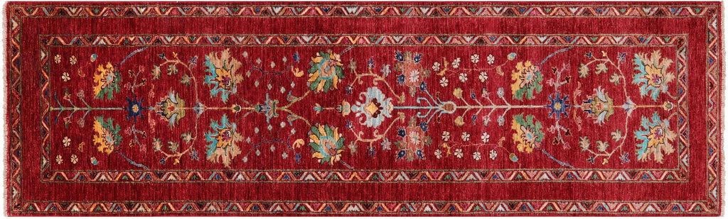 Runner Persian Tabriz Hand Knotted Wool Rug - Manhattan Rugs