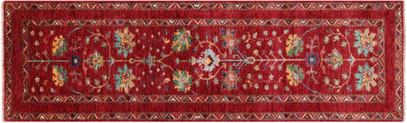 Runner Persian Tabriz Hand Knotted Wool Rug - Manhattan Rugs