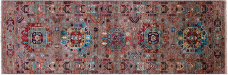 Runner Fine Turkmen Ersari Hand-Knotted Wool Rug - Manhattan Rugs