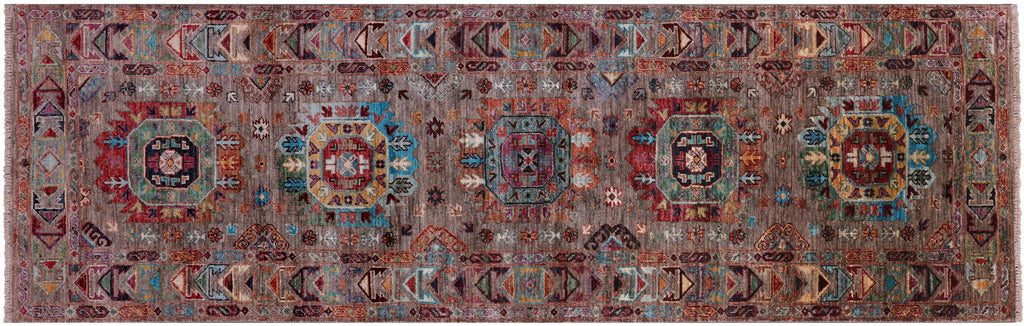 Runner Hand-Knotted Fine Turkmen Ersari Rug - Manhattan Rugs