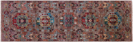 Runner Hand-Knotted Fine Turkmen Ersari Rug - Manhattan Rugs
