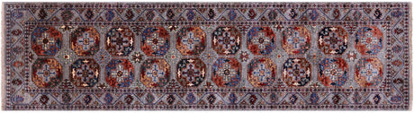 Runner Fine Turkmen Hand Knotted Rug - Manhattan Rugs
