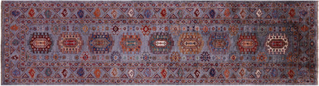 Runner Fine Turkmen Ersari Handmade Wool Rug - Manhattan Rugs