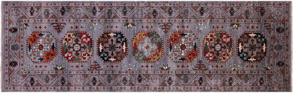 Runner Fine Turkmen Hand Knotted Wool Rug - Manhattan Rugs