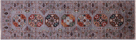 Fine Turkmen Hand Knotted Wool Runner Rug - Manhattan Rugs