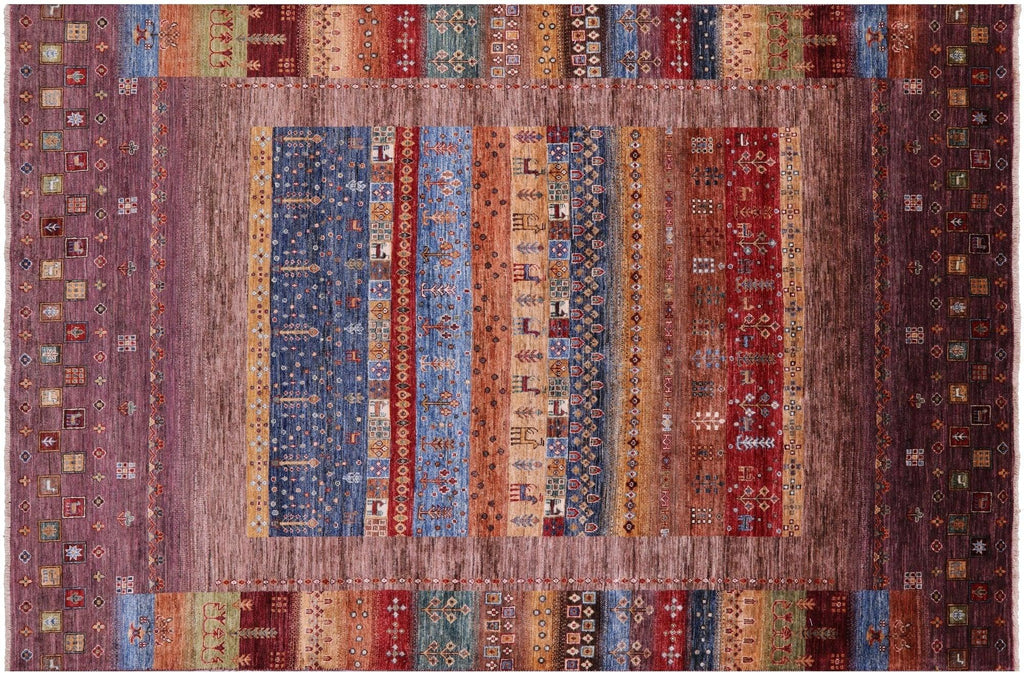 Handmade Persian Gabbeh Tribal Wool Rug - Manhattan Rugs