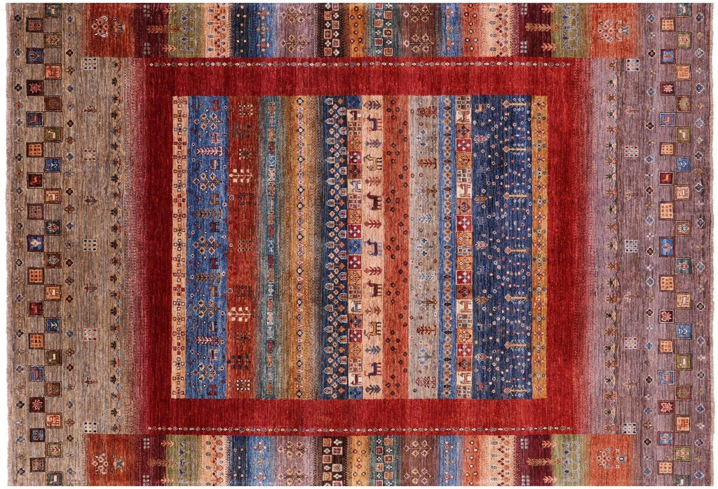 Persian Gabbeh Tribal Handmade Wool Rug - Manhattan Rugs