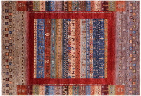 Persian Gabbeh Tribal Handmade Wool Rug - Manhattan Rugs