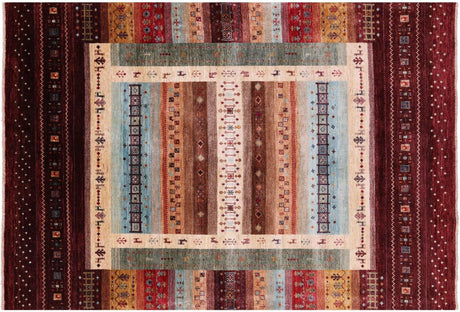 Persian Gabbeh Tribal Handmade Wool Rug - Manhattan Rugs