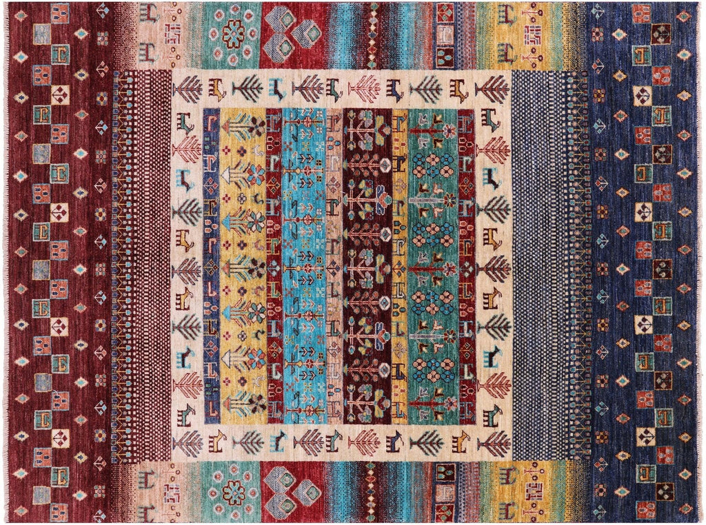 Handmade Persian Gabbeh Tribal Wool Rug - Manhattan Rugs