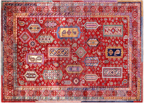 Hand-Knotted Tribal Fine Serapi Wool Rug - Manhattan Rugs